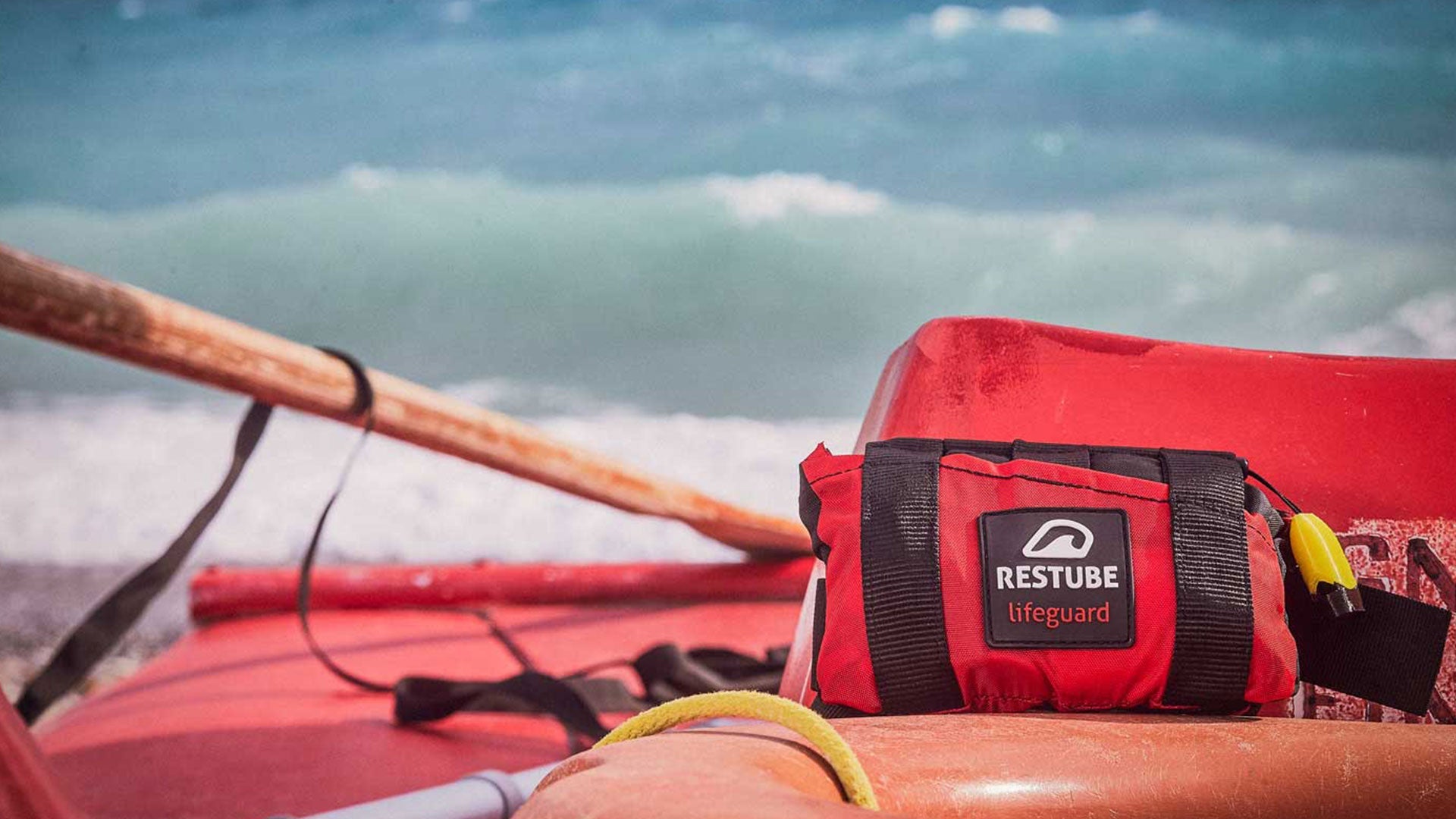 Rheinstrandbad Rappenwört relies on Restube-buoy