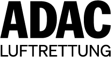 Black-and-white graphic text: “ADAC Luftrettung” – reference to air rescue collaboration.