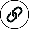 A black-and-white chain link icon – represents safety and durability of RESTUBE products.