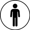 Black-and-white icon, symbolising RESTUBE suitability for adults