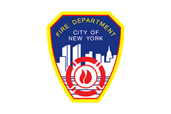 FDNY (Fire Department of the City of New York) logo on a blue badge – symbol of New York’s professional rescue teams relying on RESTUBE for dependable water safety.