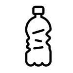 Icon with recycling symbol and “95% less plastic” – RESTUBE’s commitment to sustainable, resource-conscious safety.
