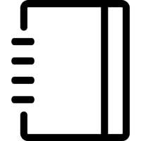 Icon of a notebook – stands for product information on the RESTUBE website.