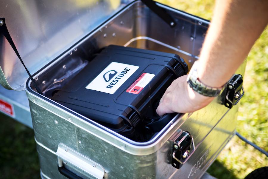 A CASE SET with buoys and add ons for professional rescue - ready for water deployment by professonals.