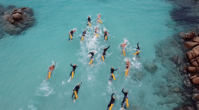 Freiheit und Sicherheit beim Freiwasserschwimmen