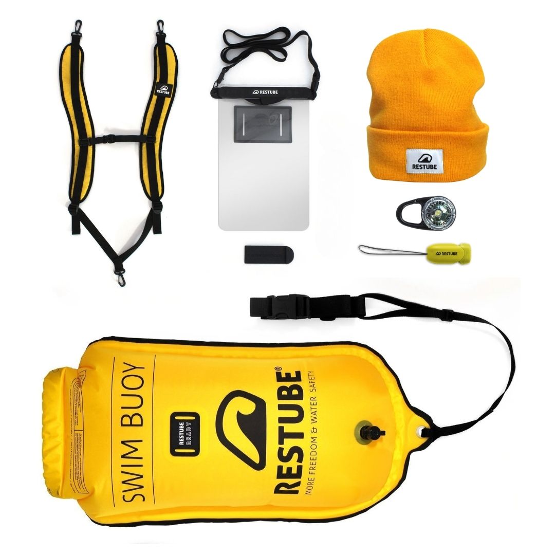 Ice swimming safety kit